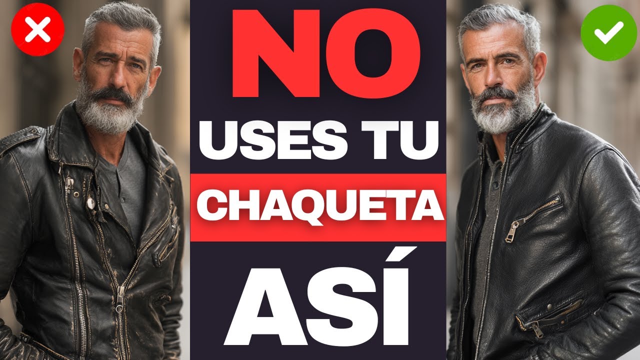 Deja de Usar tu Chaqueta de Cuero Así Después de los 40 (y como combinarla)