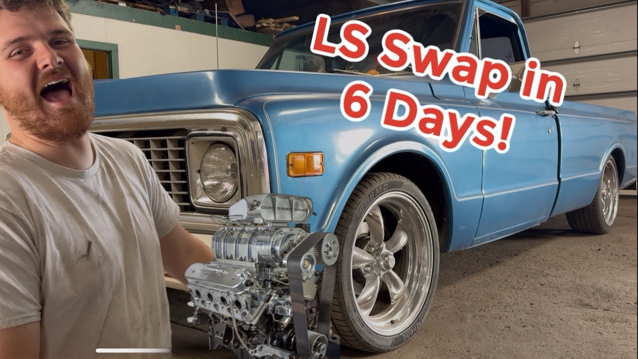 LS Swapping a C10 6 days before a 400 Mile Roadtrip! Can we do it???