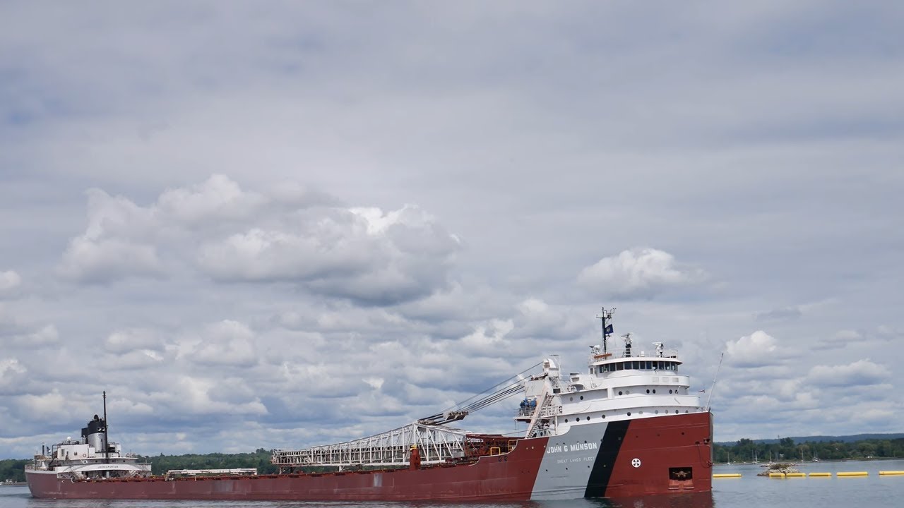 Freighters And Boats in Mackinaw City and island and Soo Locks Mi from August 18th to 20th