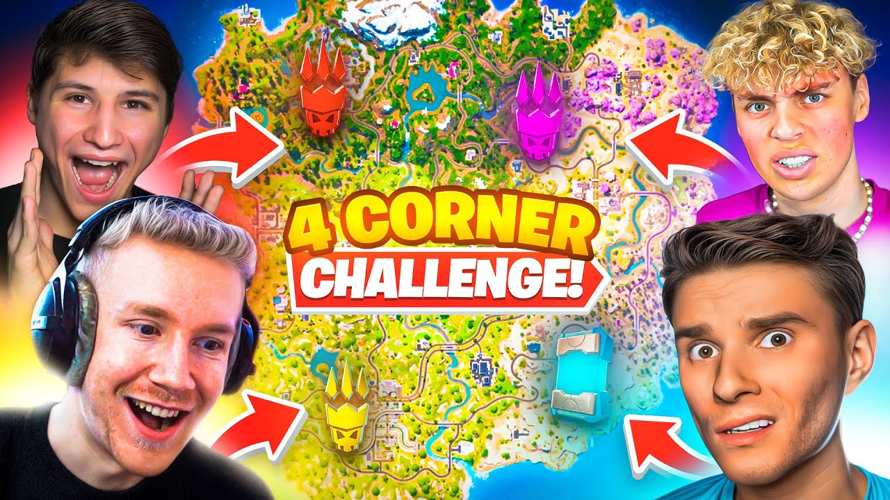 DIE 4 CORNER CHALLENGE IN FORTNITE CHAPTER 7 🏆 (EXTREM)