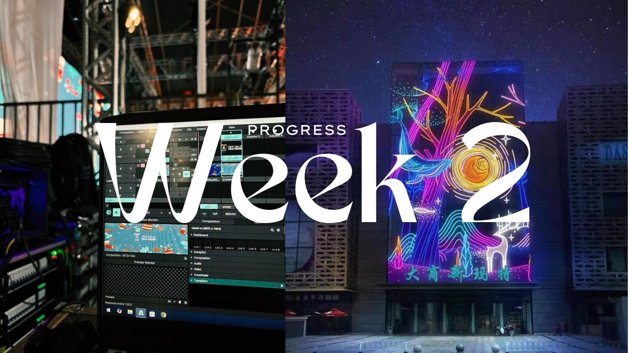 Week 2 Progress Report | Projection Mapping Development (Resolume Avenue Exploration)