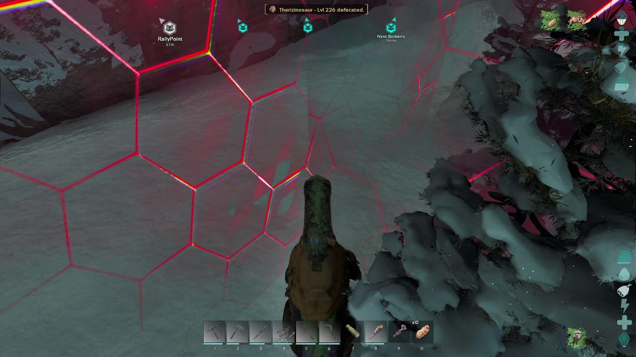 Back on Lost colony grinding mats and taming dinos on -ARK LOST COLONY