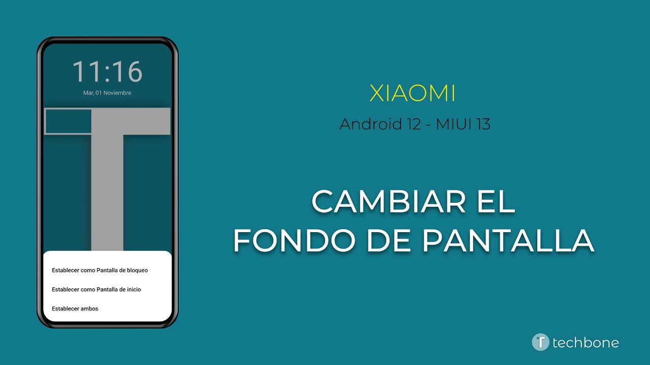Cambiar el Fondo de Pantalla - Xiaomi [Android 12 - MIUI 13]