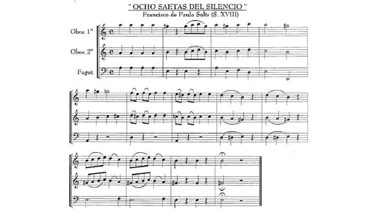 Saetas del Silencio (Francisco de Paula Solís) - Partitura