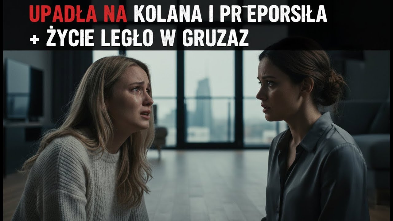 Upadła na kolana i przeprosiła + Życie legło w gruzach