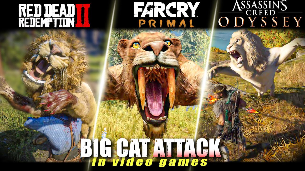 Big Cat Attack in 13 open world video games