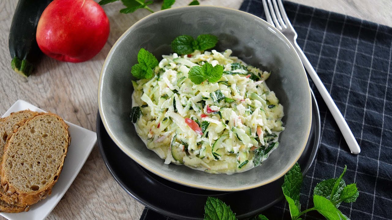 Geschmackvoller Zucchinisalat