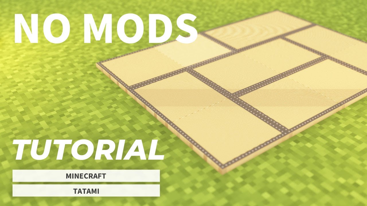 【マインクラフト】MODなし！超リアルな畳の作り方