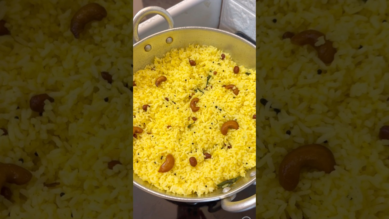 😌Lunch Mini vlog Comfort Food | Lemon rice with potato dry ​⁠@sheerusdining
