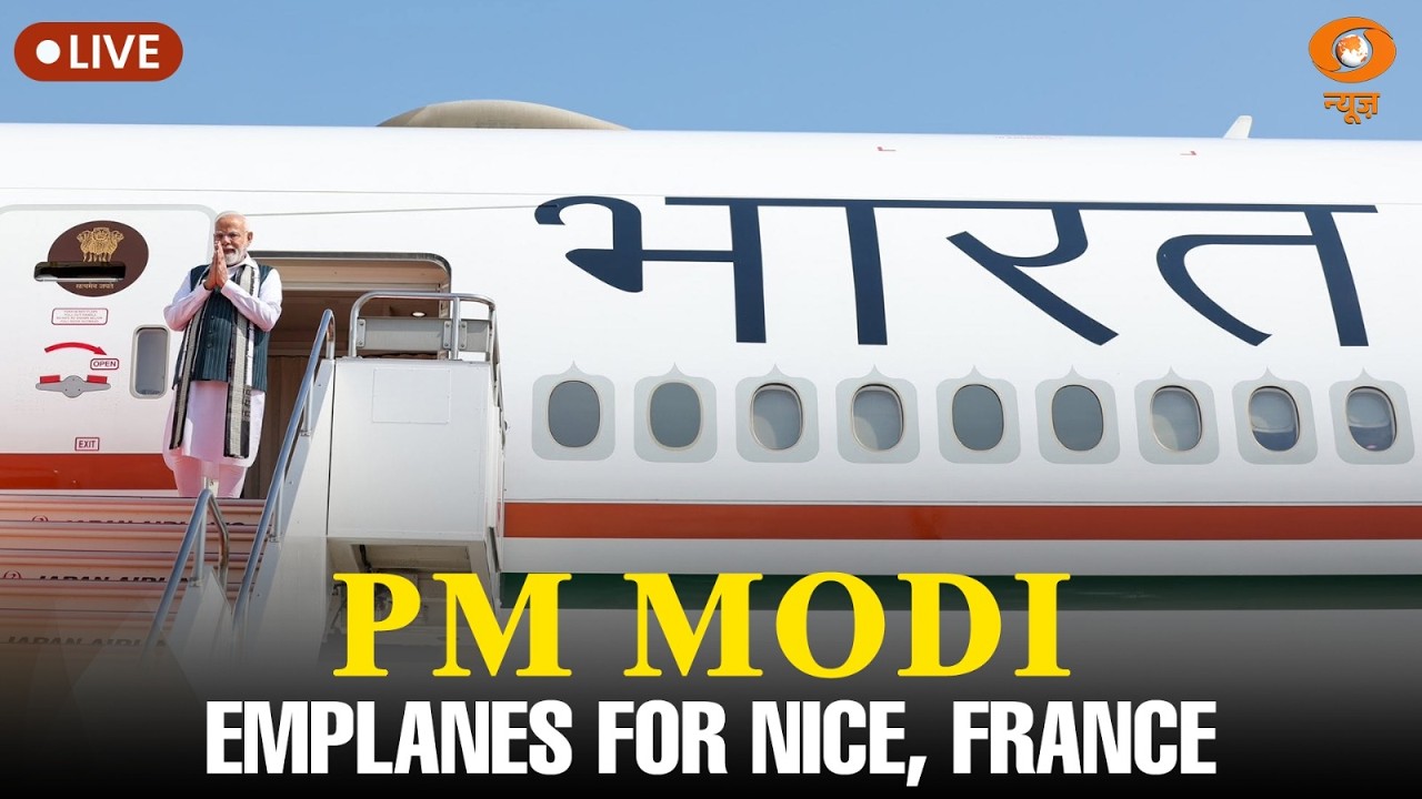 LIVE | PM Modi Emplanes for Nice, France