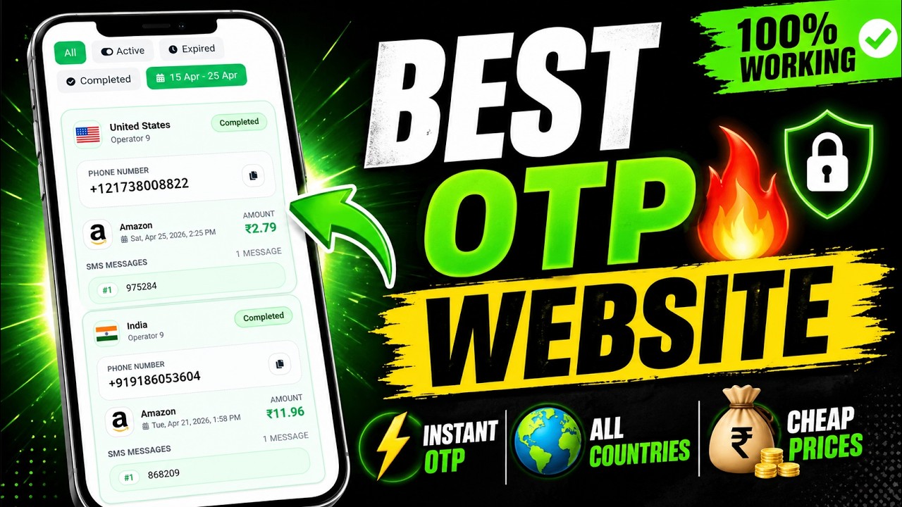 New Otp Website | Otp Bypass Indian Number | New OTP Website USA | How To Buy Unlimited Indian Otp