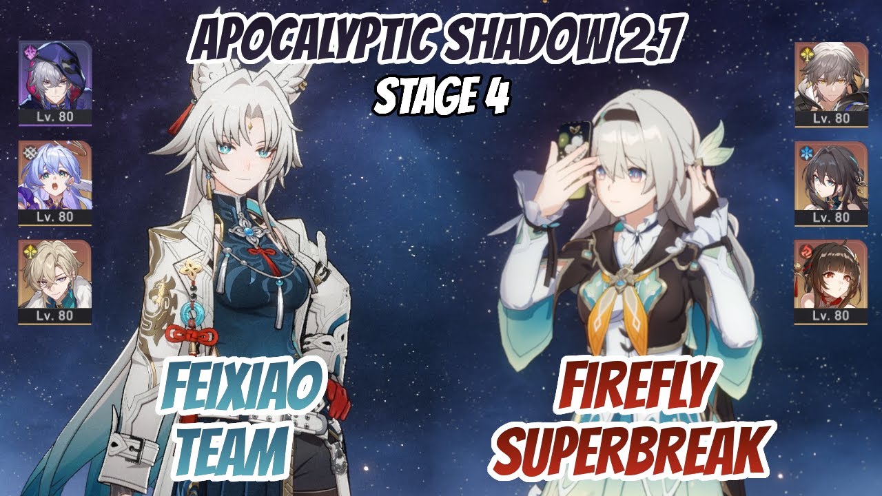 Feixiao Team & Firefly SuperBreak Apocalyptic Shadow Stage 4 (3 Stars) | Honkai Star Rail