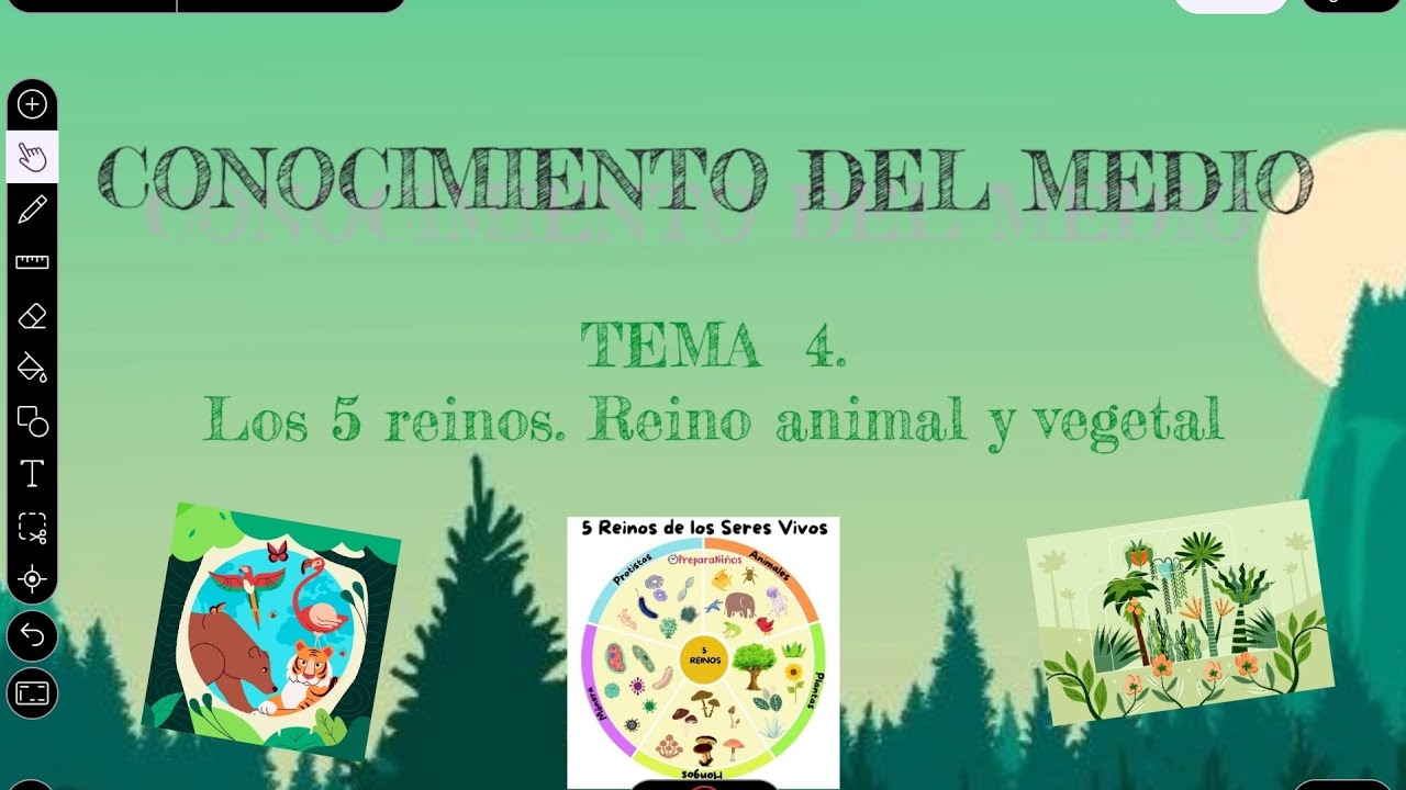 Conocimiento del Medio Tema 4. Los 5 reinos.  Reino animal y vegetal.