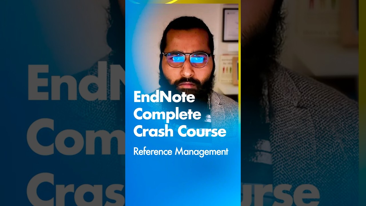 Endnote Complete Crash Course is Available on codanics youtube channel