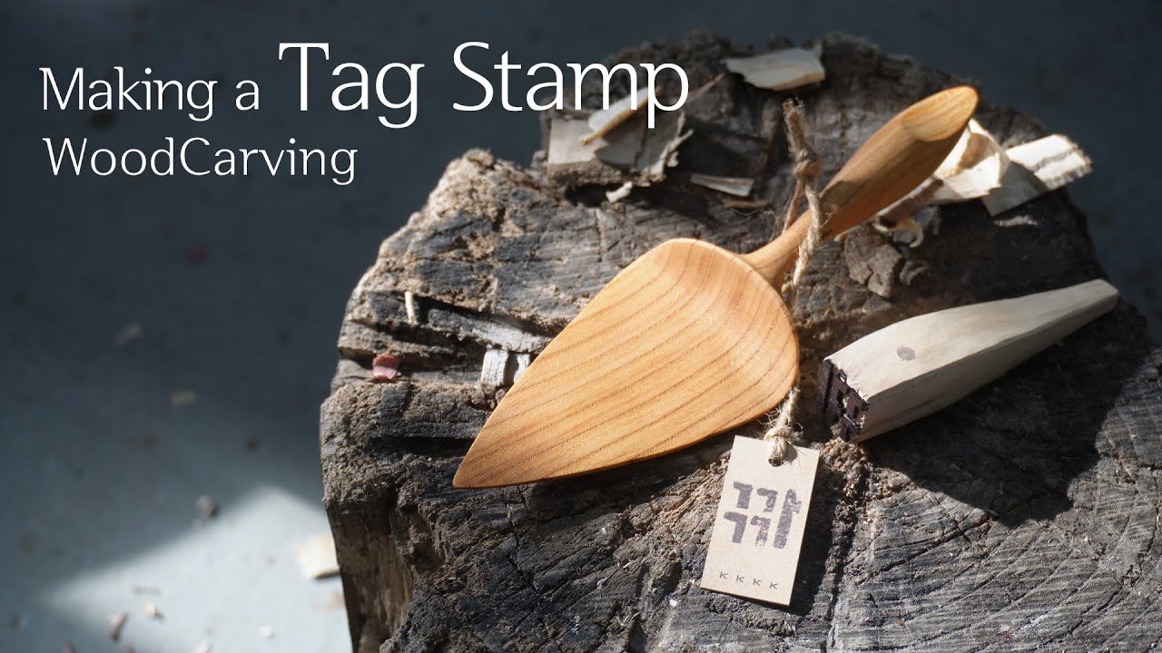 Making a Tag stamp / Woodcarving