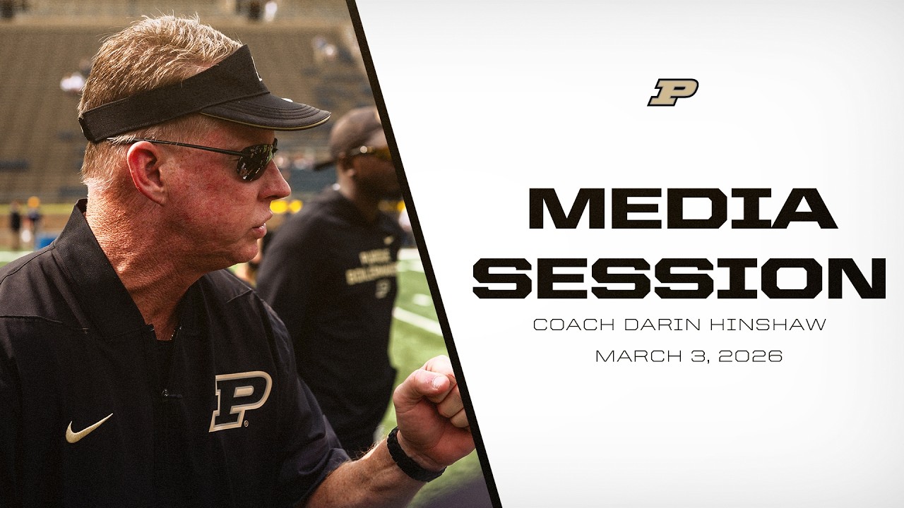 Coach Darin Hinshaw Media Session | Purdue Football