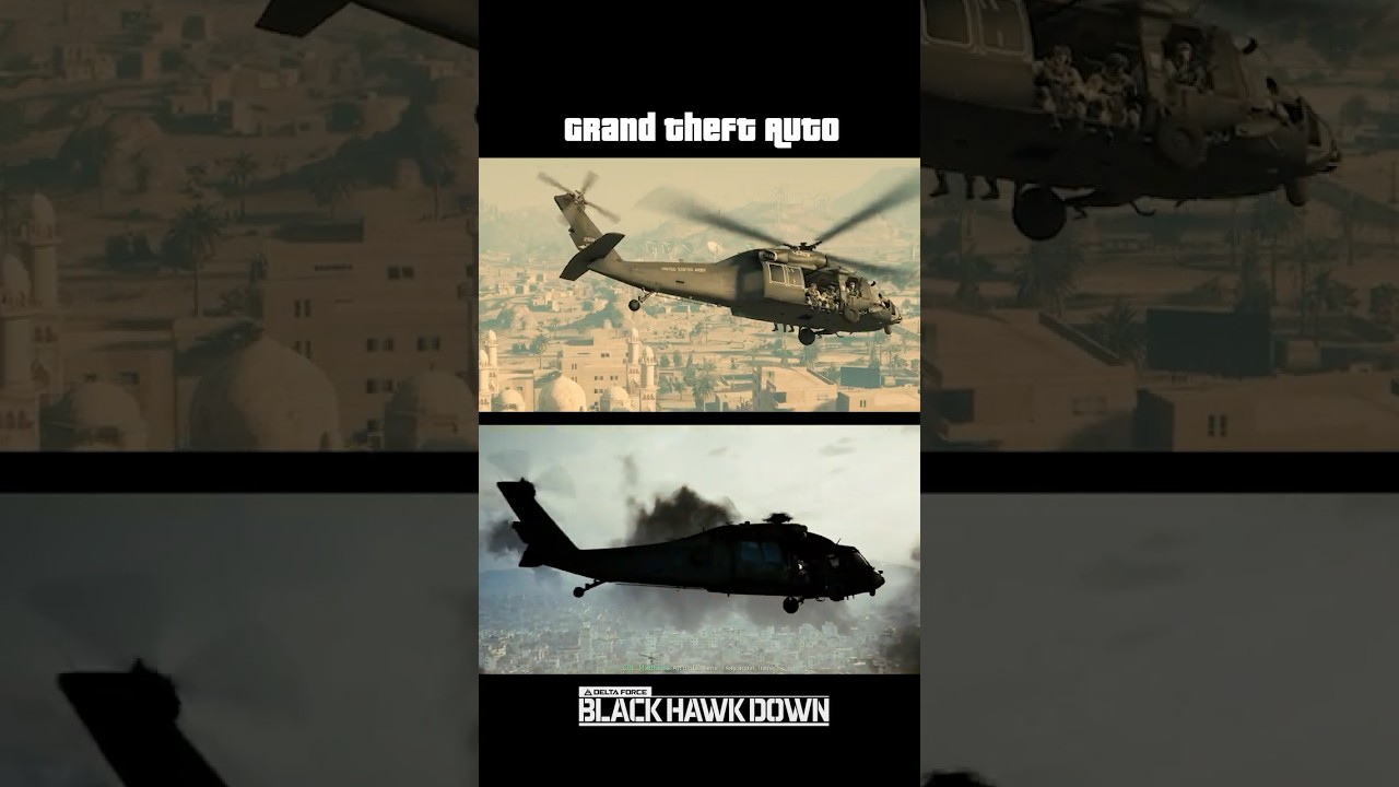 Black Hawk Down RECREATED in GTA RP... #gta #gtarp #blackhawkdown