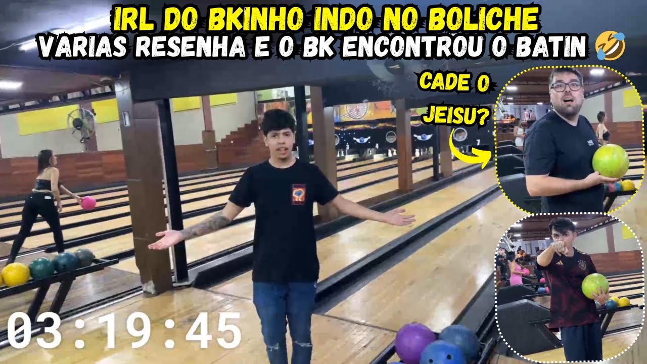 BKINHO INDO NO BOLICHE 🎳| IRL EM CURITIBA COM A TROPA! (BK ENCONTROU O BATIN 🤣)
