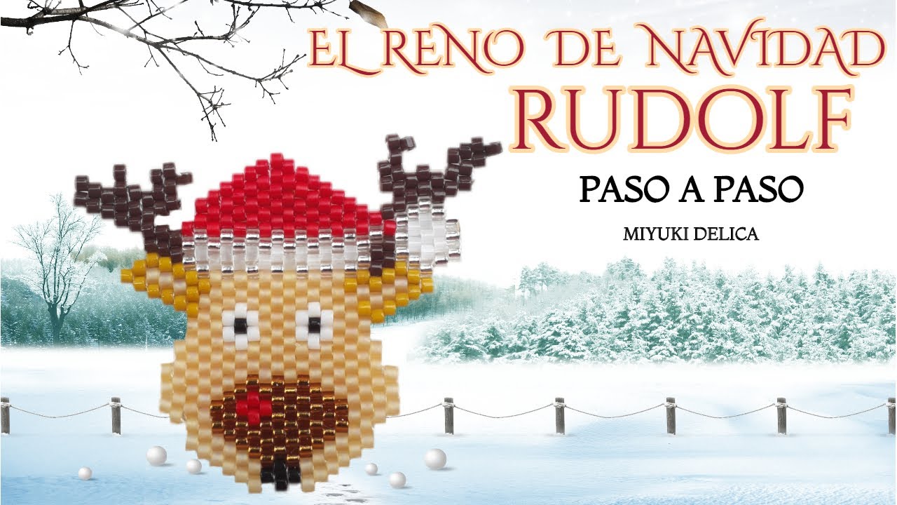 RENO NAVIDAD RUDOLF MIYUKI/Manualidad Navidad/RENOS NAVIDEÑOS/decoración navideña/RENO MIYUKI