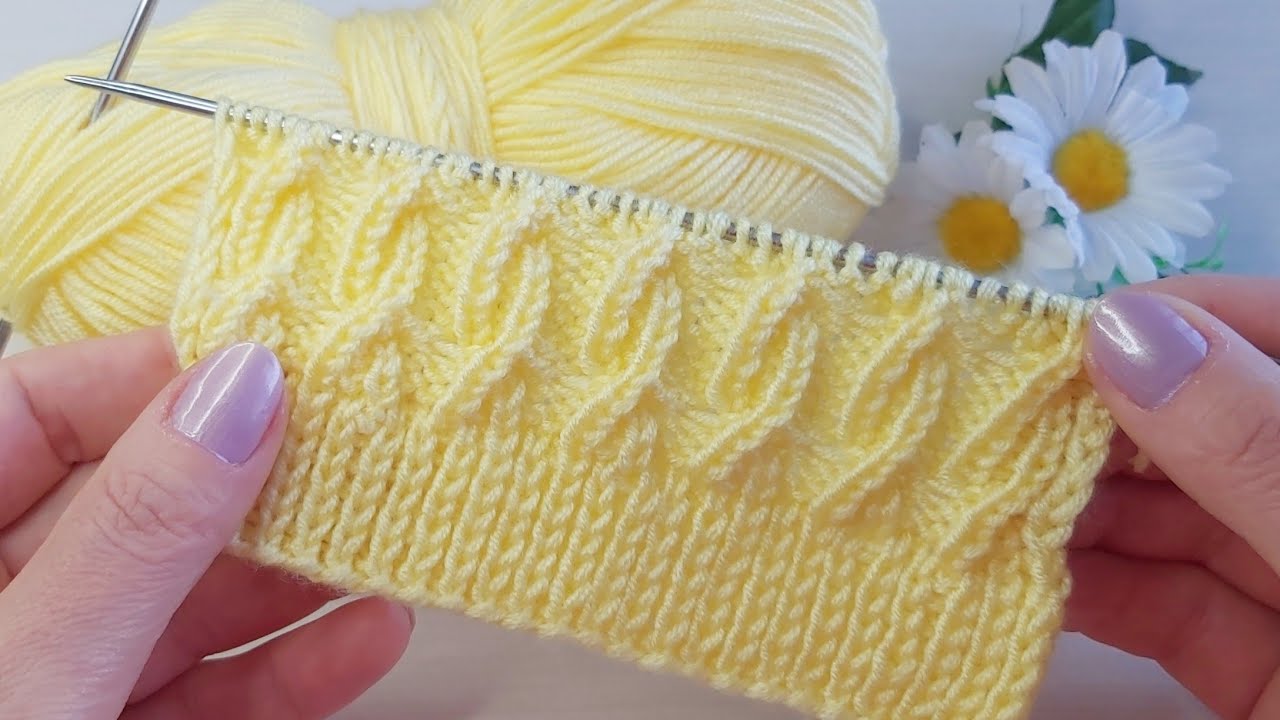 İki şiş kolay örgü model anlatımı ✅crochet knitting