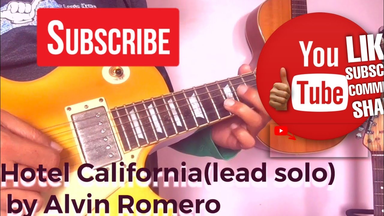Hotel California by Eagles ( lead solo ) | Alvin Romero cover