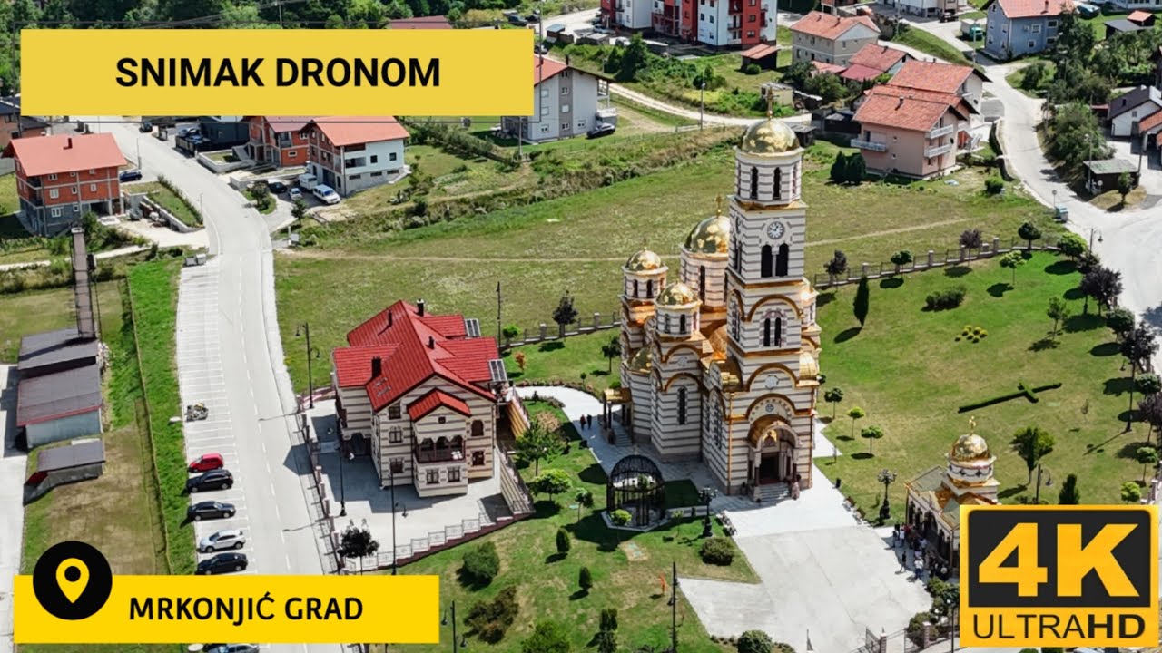 Mrkonjić Grad iz Zraka Prelijepi Pogledi i Pejzaži