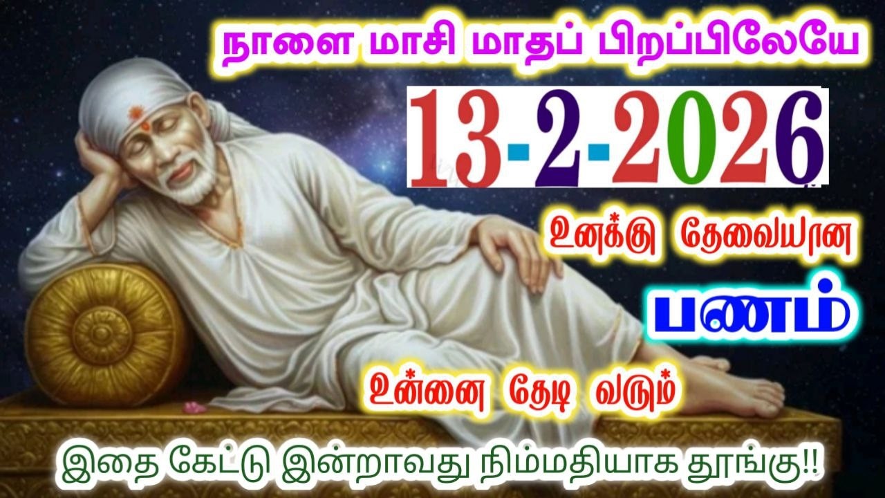 13-2-26/ மாசி மாதப்பிறப்பு நாளை🛑☀️shirdi sai baba  Tamil/sai motivationalspeech#motivationtamil🌀
