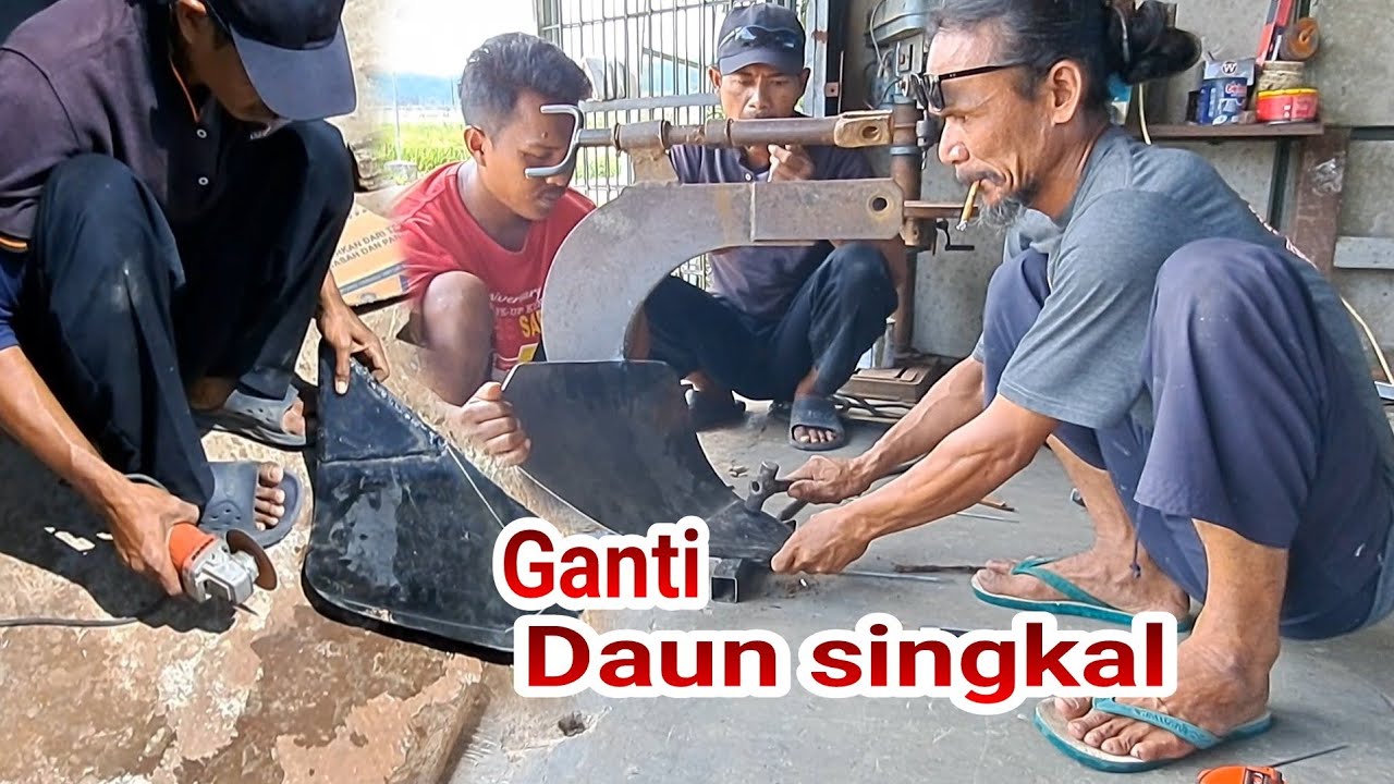 Ganti daun singkal traktor