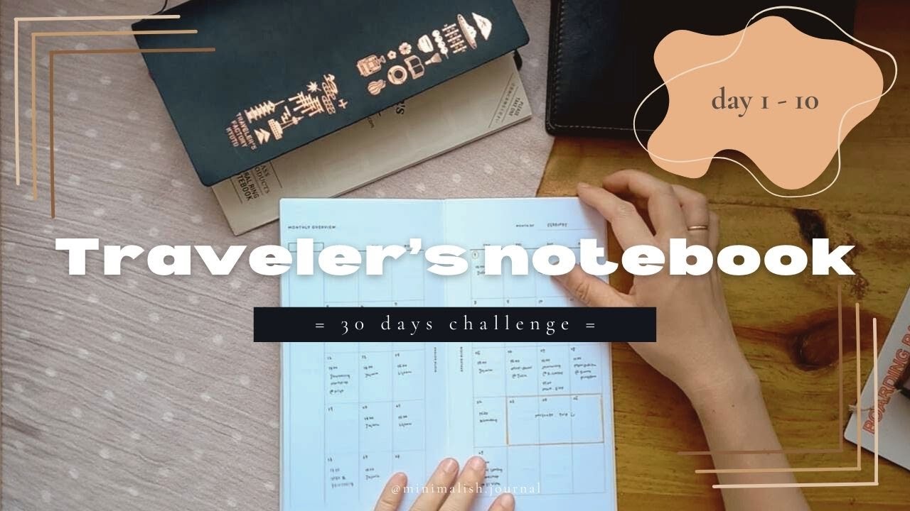 One planner challenge! 10 days in Traveler's notebook & I'm loving the minimal set-up