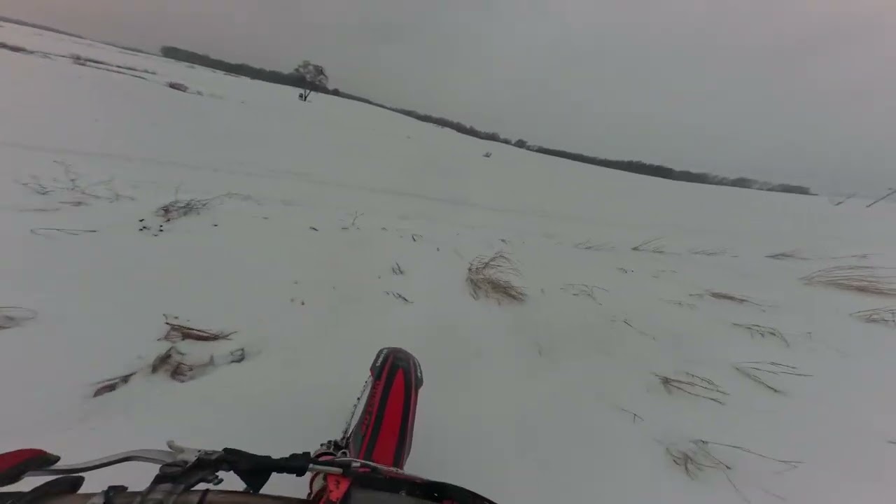 Zimowa jazda honda crf250R