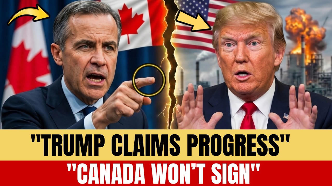 1 MIN AGO: Trump Claims Progress, But Canada Still WON&rsquo;T Sign