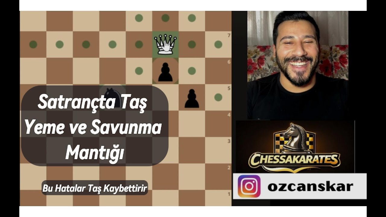 Satrançta Taş Yeme ve Savunma Mantığı Nedir | Bu Hatalar Taş Kaybettirir.