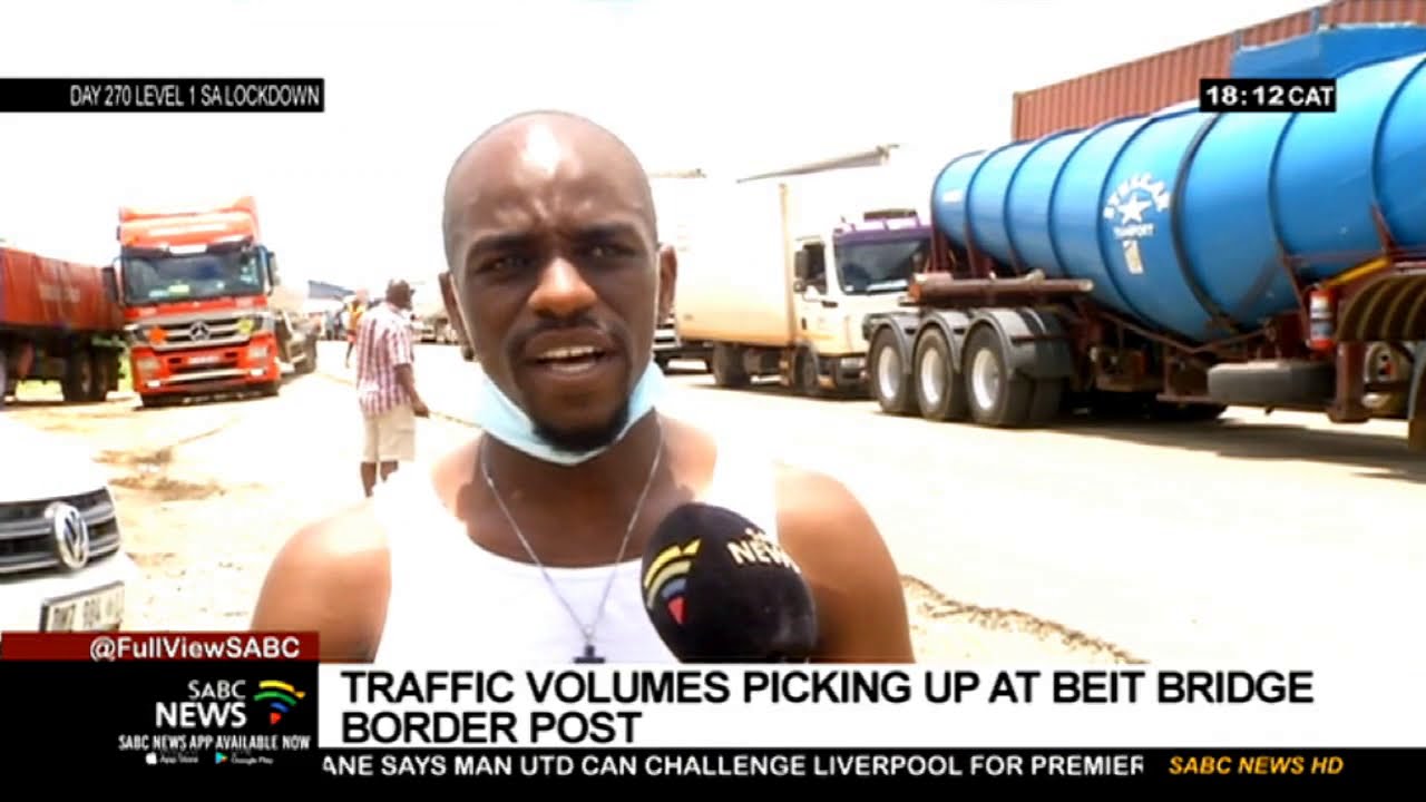 Traffic volumes pick up at the Beit Bridge Border Post