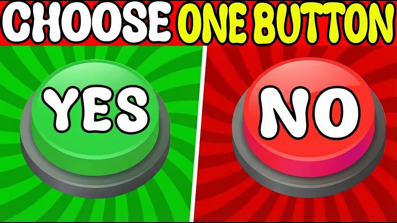 Choose One Button 🤷‍♂️ | Yes or No Challenge | 30 Questions 🟢🔴