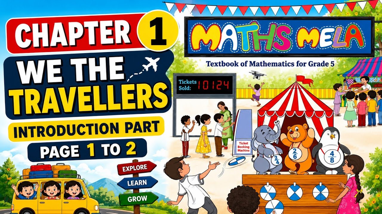 Class 5 Maths Mela Book Solutions | Chapter 1 We the travellers I | Page 1 to 2 Solutions