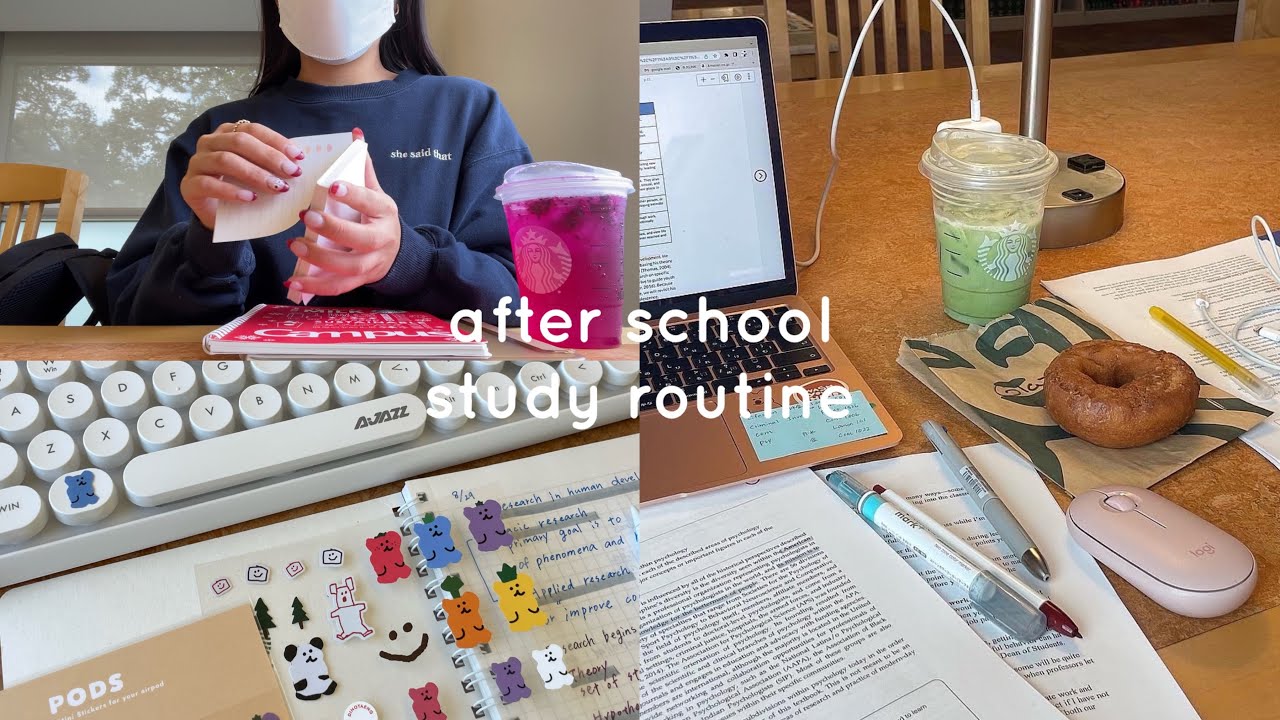 【study vlog】📝大学生の効率の良い勉強方法 | 放課後勉強ルーティン| my after school study routine⌨️