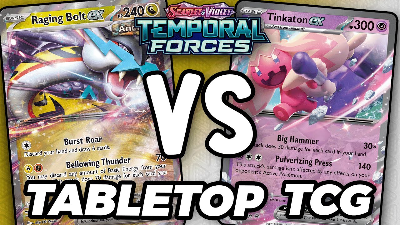 Does Raging Bolt ex Beat the NEW TInkaton ex?! Temporal Forces Tabletop