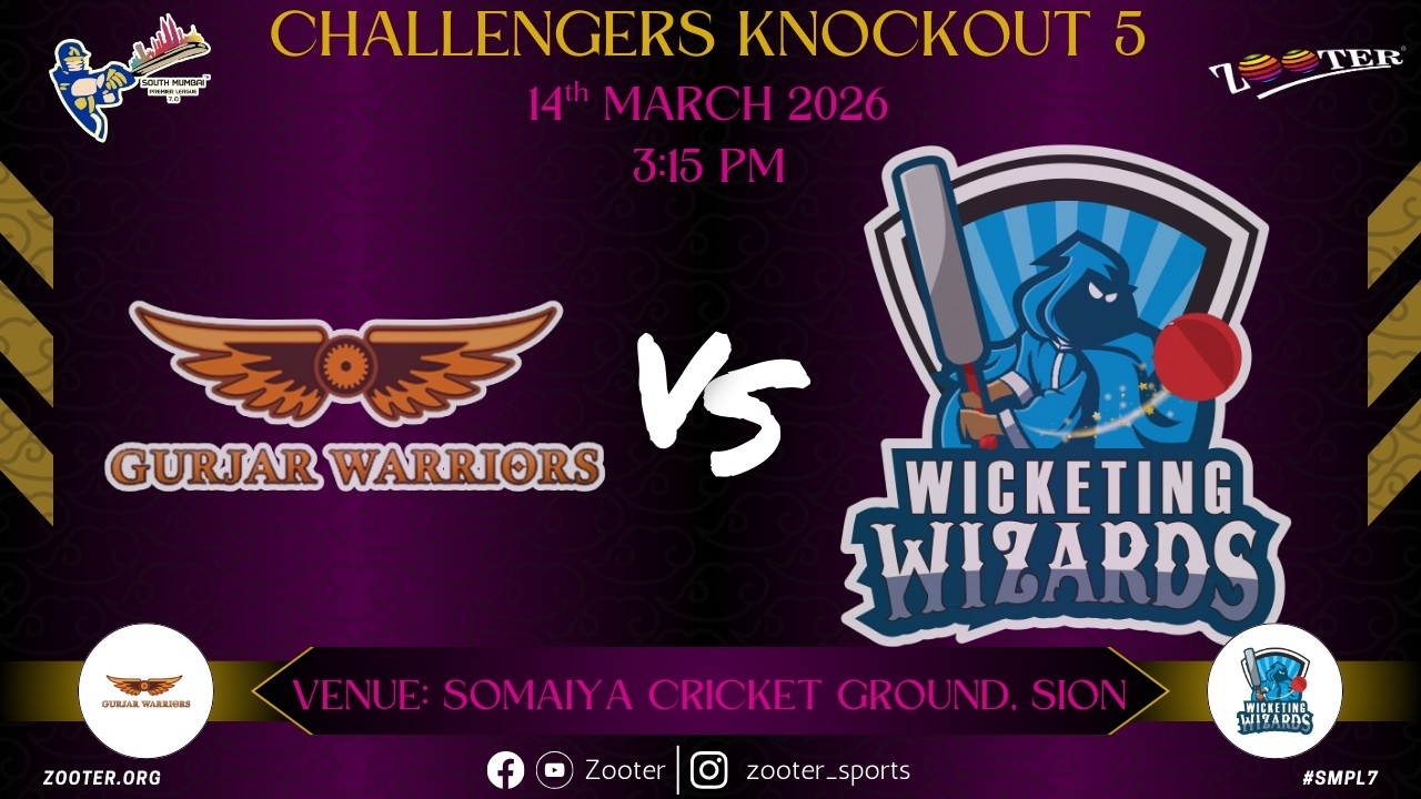 GURJAR WARRIORS vs WICKETING WIZARDS  | SMPL 7.0 | CHALLENGERS KNOCKOUT 5  | DAY 51