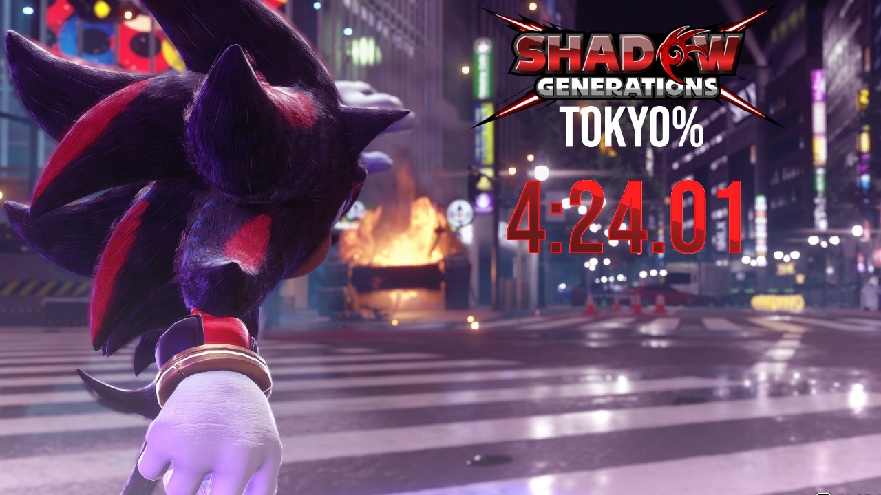 Shadow Generations - Tokyo% Speedrun in 4:24.01 LRT | 4:42 RTA