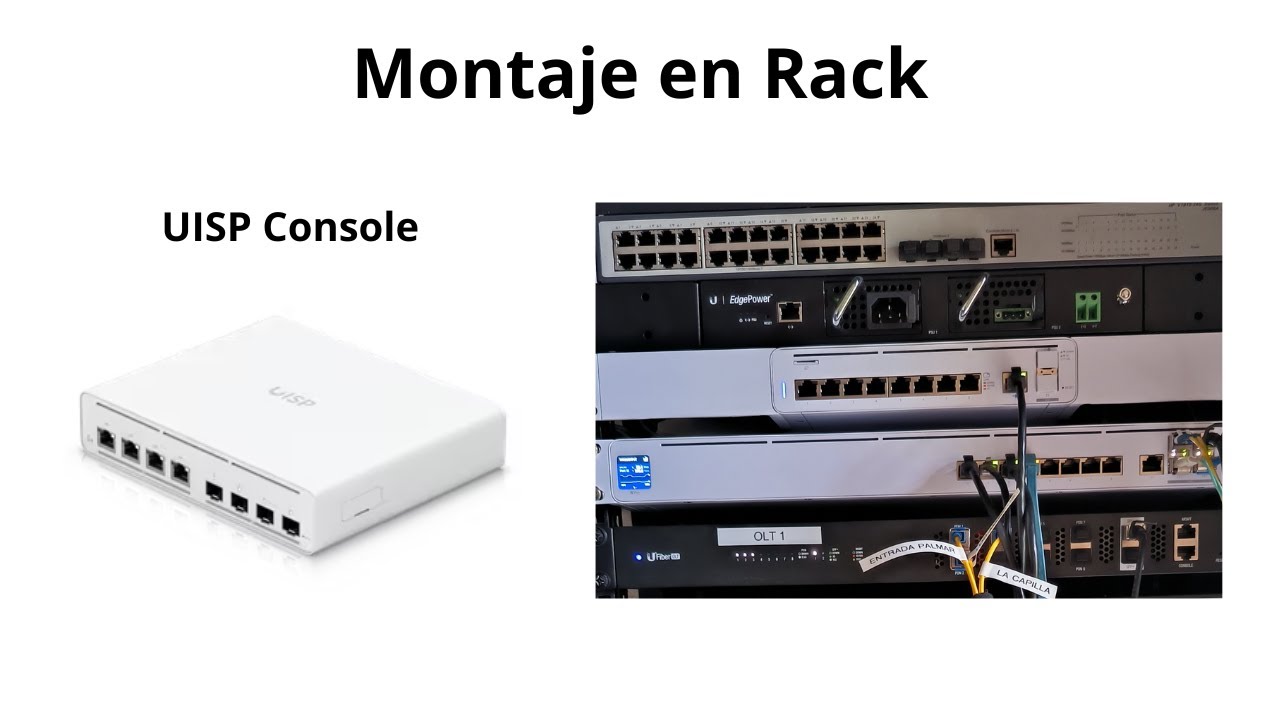 UISP CONSOLE parte 2:  Instalando equipo en rack