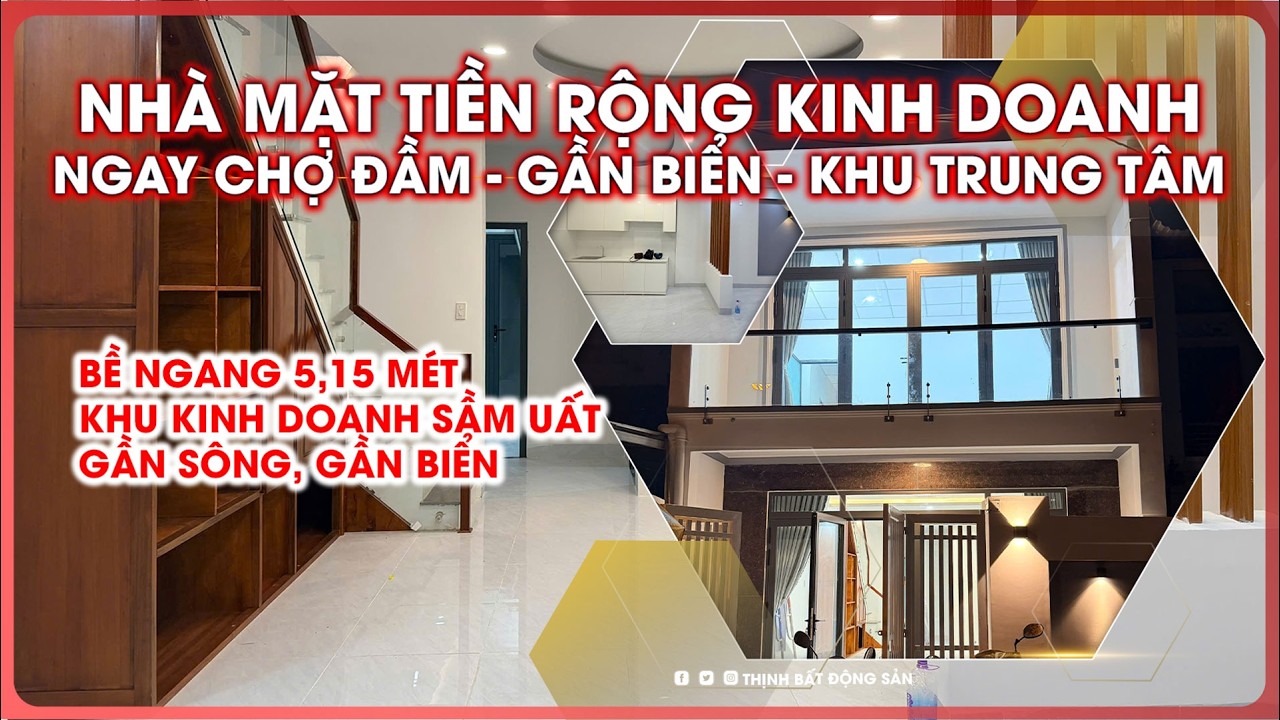 💥Nhà 2 tầng gần chợ Đầm, gần biển Nha Trang đường ô tô ngang hơn 5 mét phù hợp vừa ở vừa kinh doanh