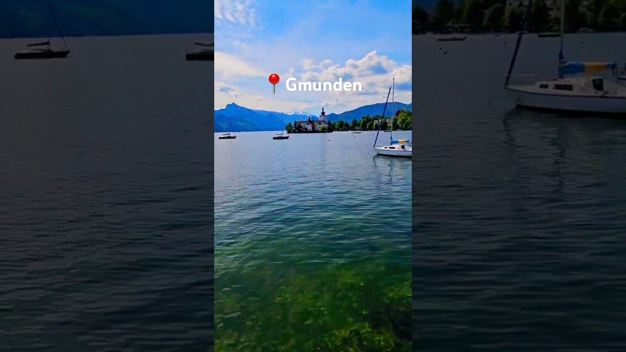 Places that feels Unreal in Austria #91🤯 #gmunden #traunsee #austria #travelvlog