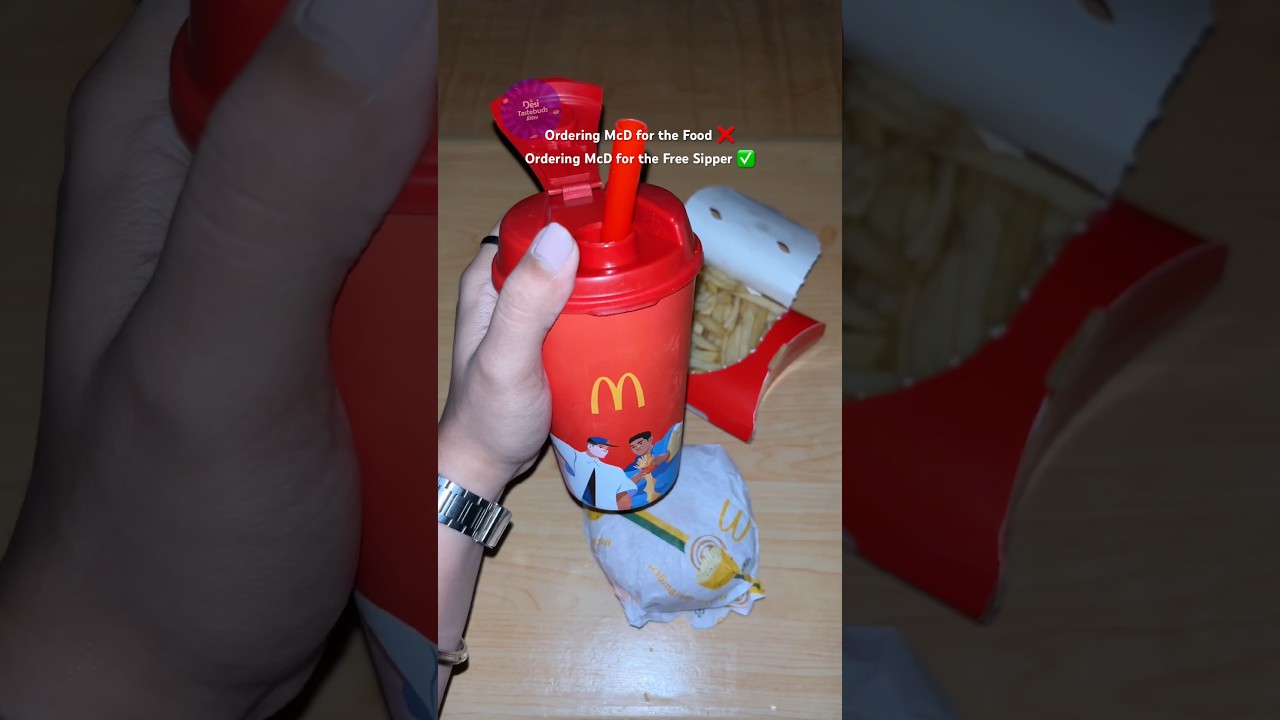 Free Coke Sipper with a McDonald&rsquo;s Meal | Limited Edition #asmr #food #viral #trending #shorts
