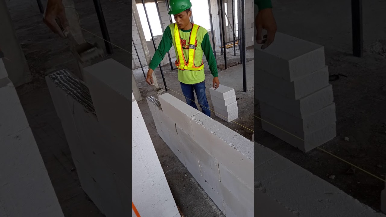 Cara pasang bata ringan atau hebel