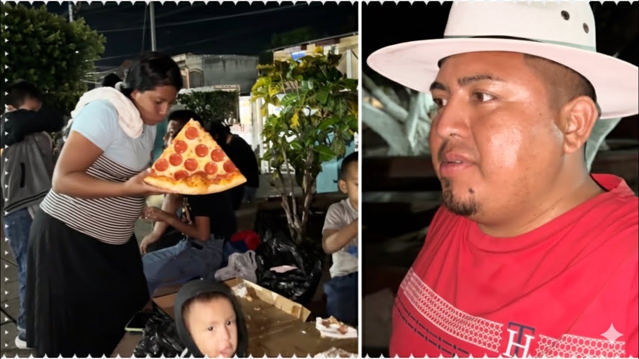 Mi HERMANO manda a comprar una pizza grande para todos nosotros así la disfrutamos 