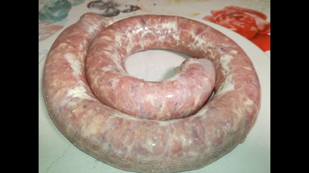Salsiccia condita e semplice fatta in casa