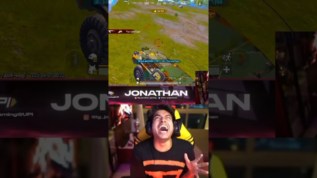 JONATHAN FUNNY MOMENTS 🤣 #jonathan #bgmi #pubg