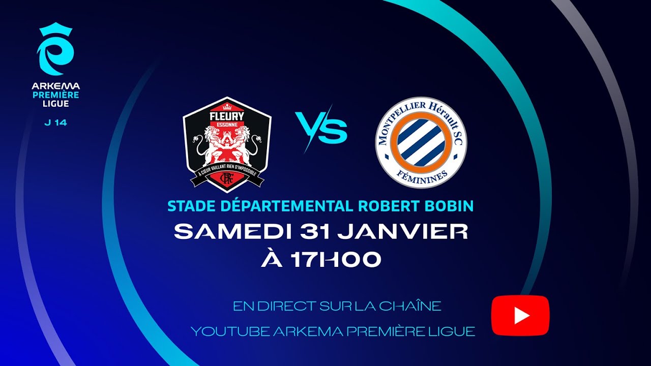 J14 I FC Fleury vs Montpellier HSC en direct (17H00) I ARKEMA Première Ligue 2025-2026