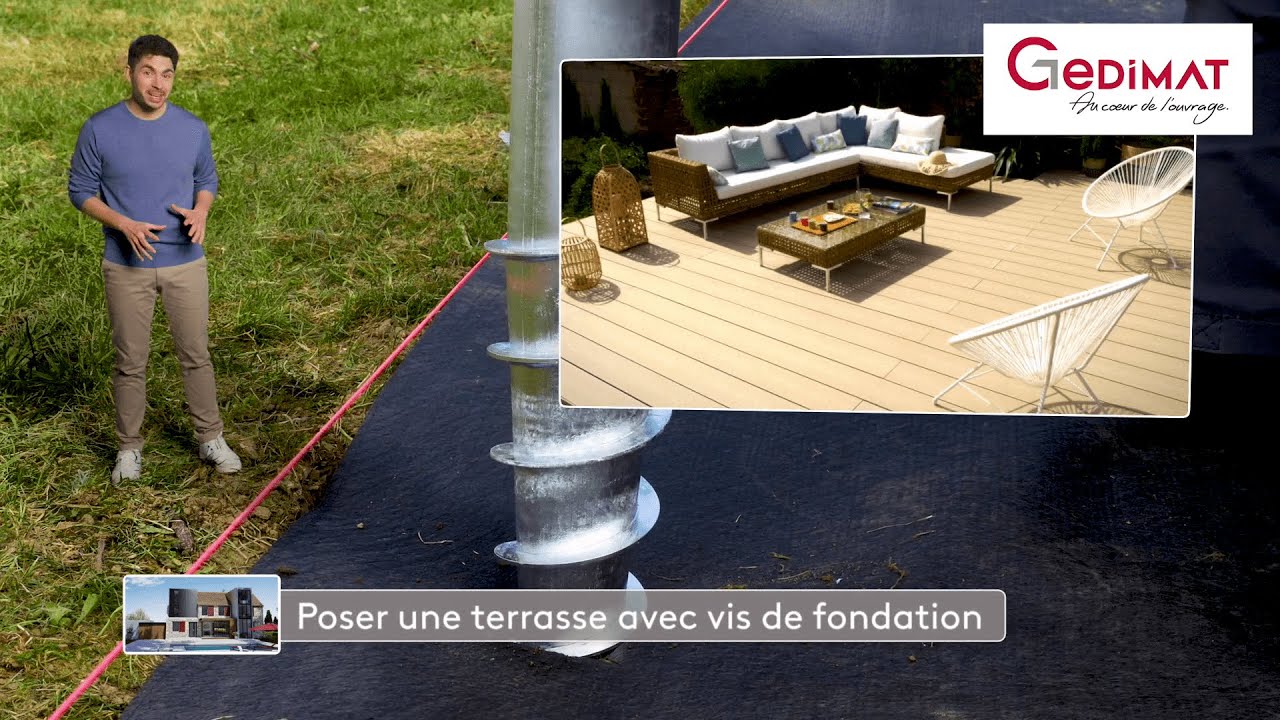 Poser une terrasse avec vis de fondation - Ma Maison de A &agrave; Z