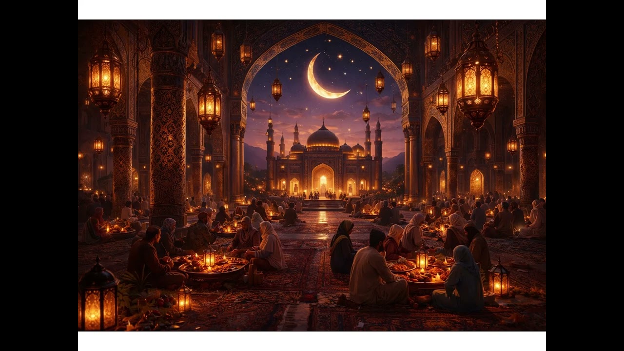 4K Ramadhan evening TV art | wallpaper |Screensaver